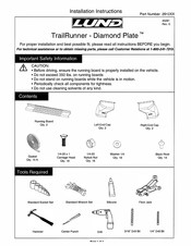 LUND TrailRunner-Diamond Plate 261220 Instructions De Montage