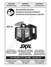 Skil 8601-RL Consignes De Fonctionnement/Sécurité