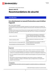 Shimadzu Nexera SPD-40 CL Manuel D'instructions