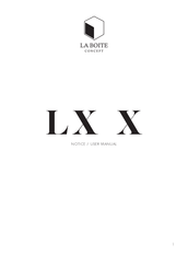 La Boite Concept LX X Notice D'utilisation