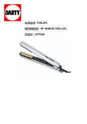 Philips SalonStraight Ion HP4648 Manuel D'instructions