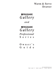 Frigidaire Gallery FEB30XPFSA Guide De L'utilisateur