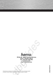 Hama 00062749 Mode D'emploi