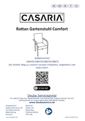 CASARIA Rattan 108675 Instructions