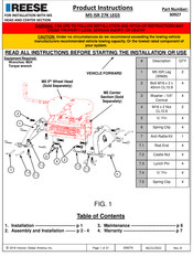 Horizon Global REESE 30927 Instructions