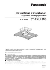 Panasonic ET-PKL430B Instructions D'installation