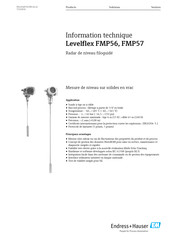 Endress+Hauser Levelflex FMP56 Information Technique