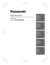 Panasonic KX-HDV230 Guide De Démarrage Rapide