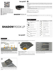 Be Quiet! SHADOW ROCK LP Guide D'installation Rapide