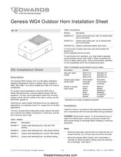 Edwards Genesis WG4 Consignes D'installation