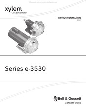 Xylem Bell&Gosset e-3530 Serie Manuel D'instructions