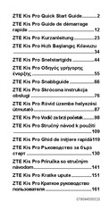 ZTE Kis Pro Guide De Démarrage Rapide