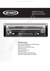 Jensen VM9313 Guide De Référence Rapide