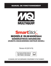 MULTIQUIP SmartStick DLW400ESA4 Manuel De Fonctionnement