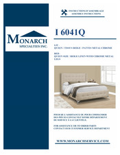 Monarch Specialties I 6041Q Instructions D'assemblage