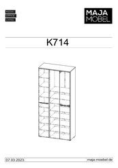 MAJA Möbel K714 Instructions D'assemblage