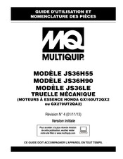 MULTIQUIP JS36H55 Guide D'utilisation Et Pieces De Rechange