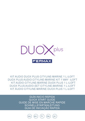 Fermax CITYLINE-MARINE DUOX PLUS 1 L iLOFT Guide De Mise En Marche Rapide