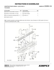 Kimpex 373951-10 Instructions D'assemblage