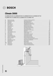 Bosch Climate 3000i Notice D'utilisation