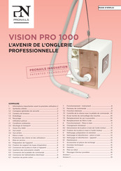 PRONAILS VISION PRO 1000 Mode D'emploi