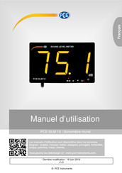 PCE Instruments SLM 10 Manuel D'utilisation