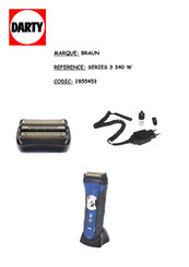 Braun Serie 3 340 Manuel D'utilisation