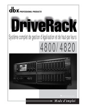 dbx DriveRack 4820 Mode D'emploi