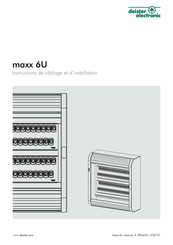 Deister electronic maxx 6U Instructions D'installation