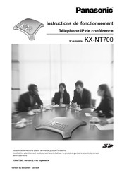 Panasonic KX-NT700 Manuel D'instructions