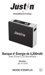 Justin JB-10-5200 Mode D'emploi