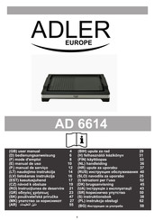 Adler europe AD 6614 Mode D'emploi