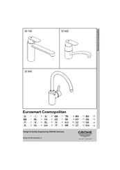 Grohe Eurosmart Cosmopolitan 32 843 Instructions D'installation