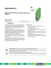 Phoenix Contact RAD-RS485-IFS Fiche Technique