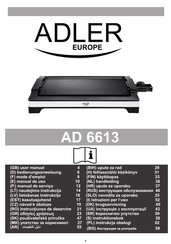 Adler europe AD 6613 Mode D'emploi