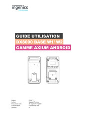 Worldline ingenico AXIUM ANDROID Serie Guide D'utilisation