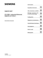 Siemens SIMATIC NET CP 4163-1 Instructions De Service