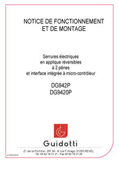 Guidotti DG942P Notice De Fonctionnement