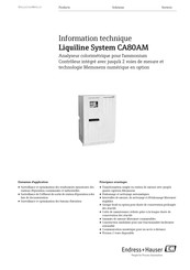 Endress+Hauser Liquiline System CA80AM Information Technique