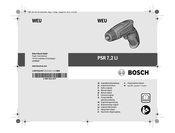 Bosch PSR 7,2 LI Notice Originale