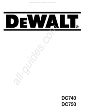 Dewalt DC740 Manuel D'instructions