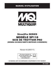 MULTIQUIP StreetPro Serie Manuel D'utilisation