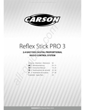 Carson Reflex Stick PRO 3 Avertissement De Sécurité