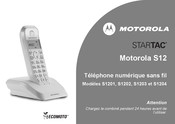 Motorola STARTAC S1202 Mode D'emploi