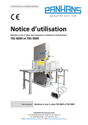 PANHANS TBS 800R Notice D'utilisation