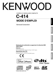 Kenwood C-414 Mode D'emploi