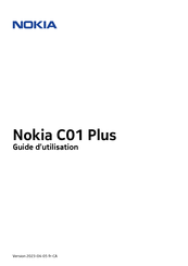 Nokia C01 Plus Guide D'utilisation