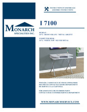 Monarch Specialties I 7100 Instructions D'assemblage