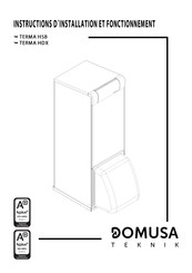 DOMUSA TEKNIK TERMA HDX Instructions D'installation Et Fonctionnement