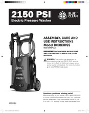 Blue Clean BC383HSS Guide D'assemblage, D'utilisation Et D'entretien